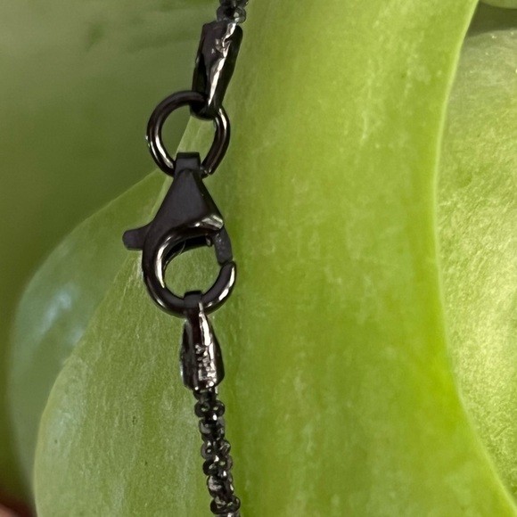 Julie Starr Dresner Pink Saphire and Black Diamond Pendant - Picture 9 of 14